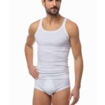 Classic Βαμβακερή Ανδρική Αμάνικη Φανέλα 2 τμχ