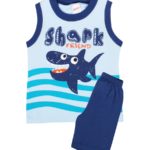 Αμάνικη Βρεφική Πυτζάμα Shark Friend Minerva