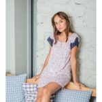 Γυναικείο Νυχτικό Nightgown Petite Flower Pink Label