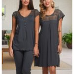 Γυναικεία Πυτζάμα Κοντό Μανίκι Κάπρι 7366 Primavera