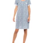 Γυναικείο Νυχτικό Nightgown Blue Leopard 2 Pink Label