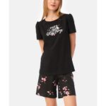 Γυναικεία Πυτζάμα Floral TENCEL™ Modal Κοντομάνικη Minerva
