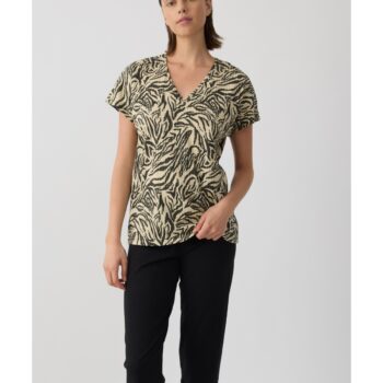 Earth Tones Γυναικεία Κοντομάνικη Κάπρι Πυτζάμα Minerva