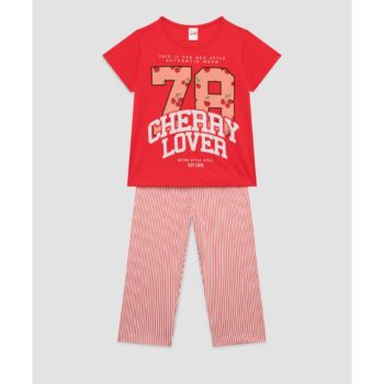 Παιδική Πυτζάμα Κοντομάνικη Κάπρι Fruity Minerva
