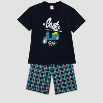 Παιδική Πυτζάμα Κοντομάνικη Scooter Minerva